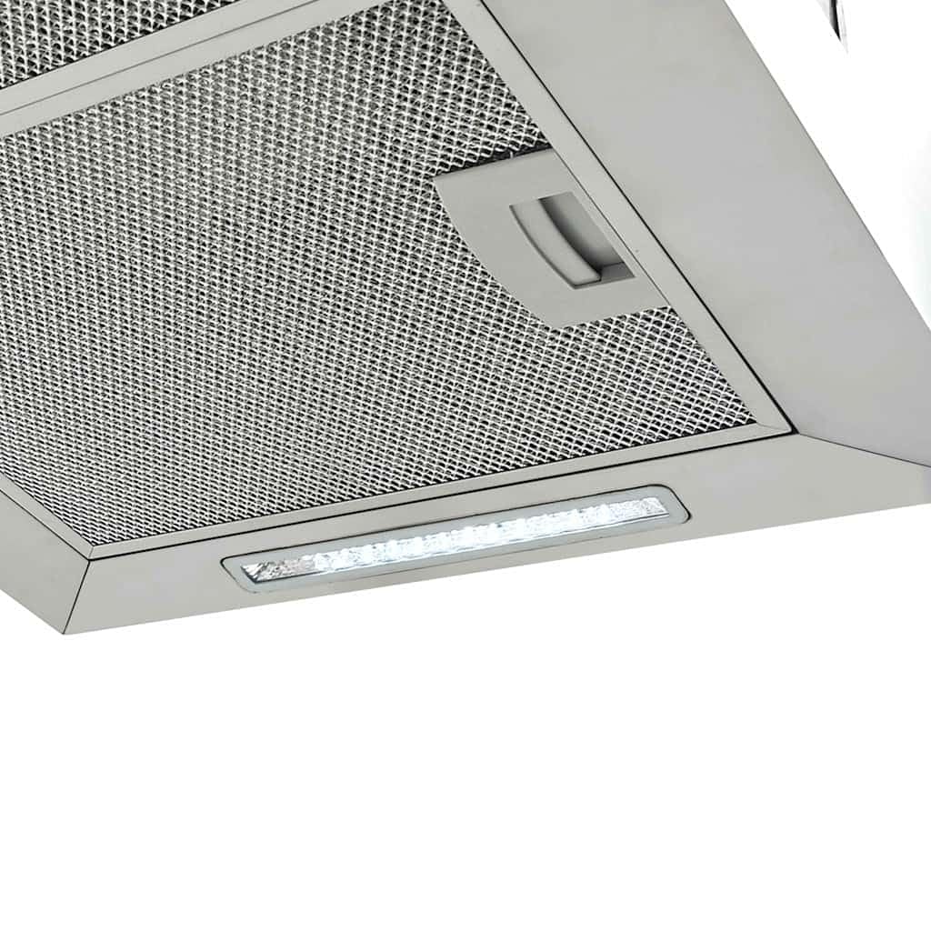 Campana colgante de acero inoxidable con sensor táctil LCD de 55 cm, campana extractora silenciosa con filtro de carbón activo e iluminación LED para cocina y estufa