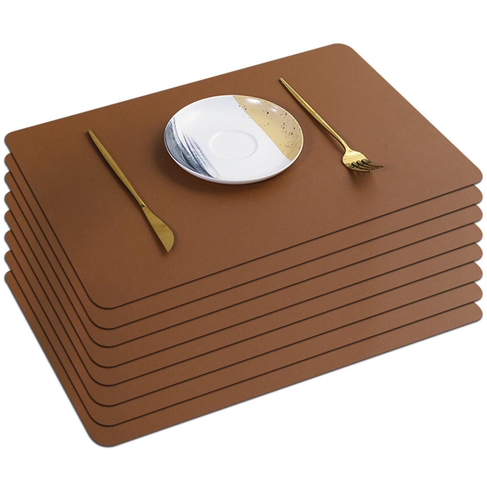 Sets de table en cuir lavables et antidérapants pour protéger votre cuisine