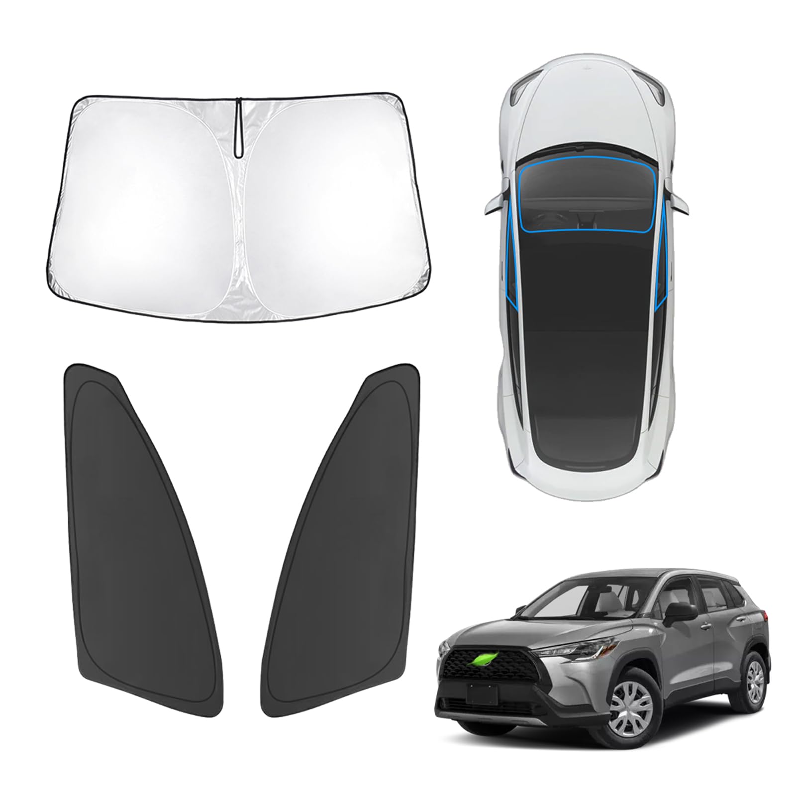 Amazon.com: Karltys 3PCS Windshield Sun Shade for 2022-2024 2025