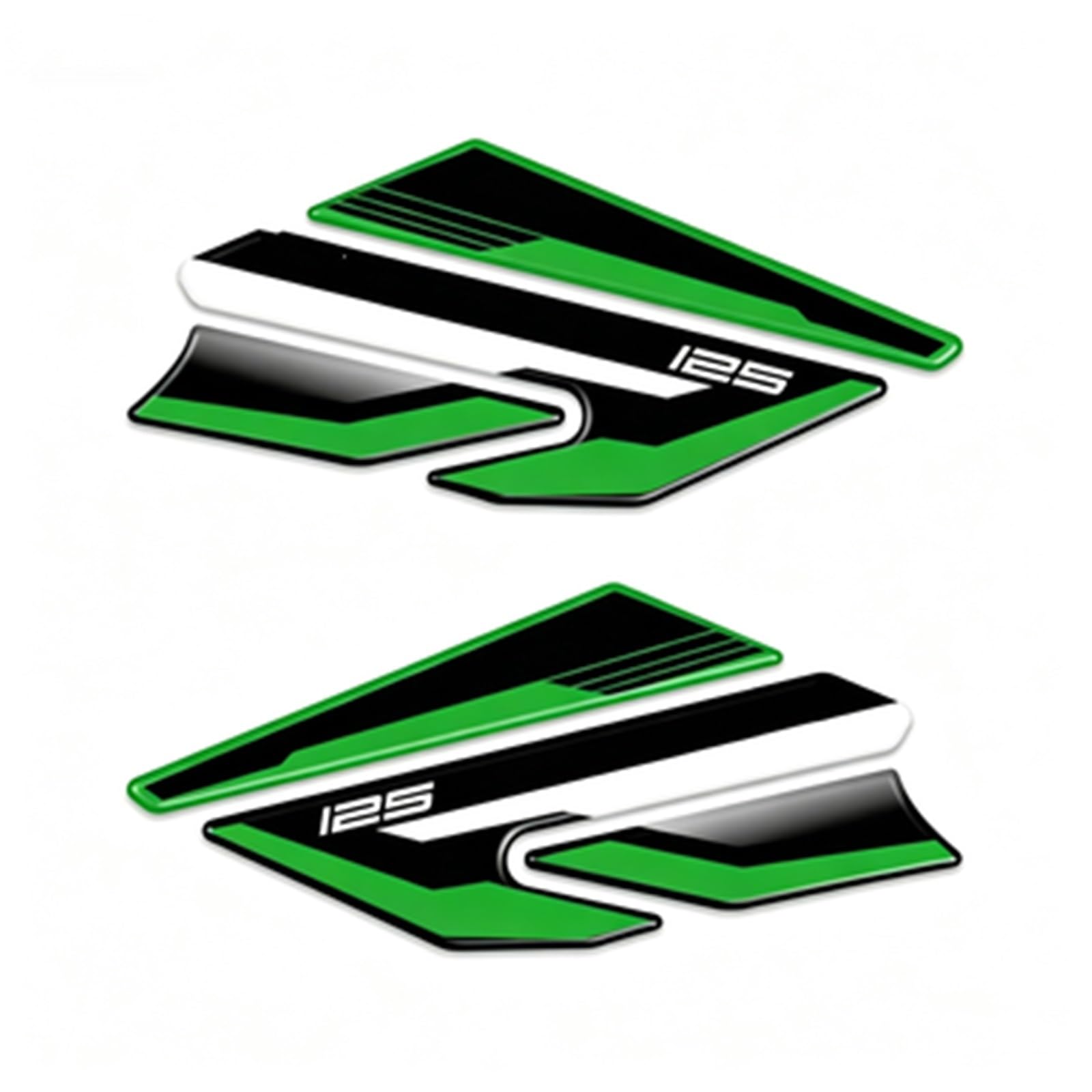 Tank Pad Sticker Motorcycle Fuel Protection Decal for Kawasaki for Ninja for Z Z125 2019-2024 Bike Tank Film(Color1)