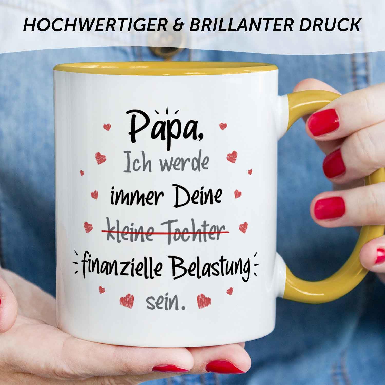 Tasse Imprimée Avec Inscription En Allemand - Charge Financière