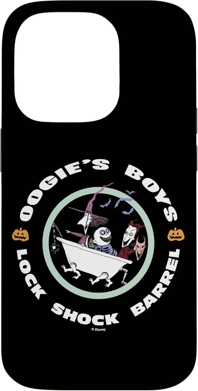 Disney The Nightmare Before Christmas Lock Shock Barrel Logo Case for iPhone 14 Pro