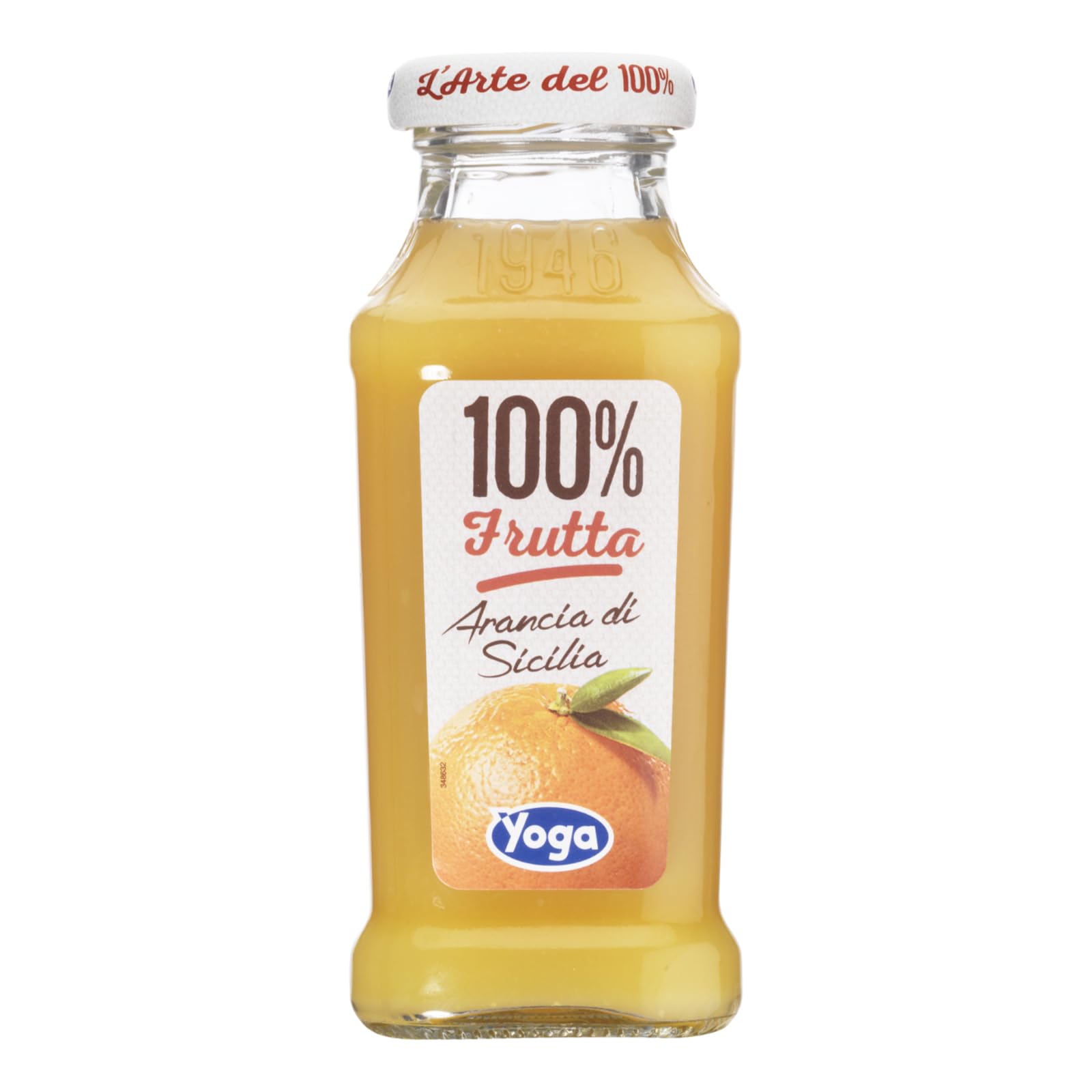 Yoga Succo di Frutta Arancia di Sicilia 100% Confezione da 12 Bottiglie da 200ml