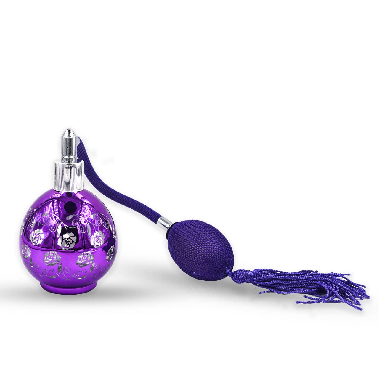 Hunky Dory Unique 100ml Empty Glass Delicated Perfume Decant Spray Bottles with Long Tassel For DIY Perfume, Essential Oils, Rose Water, Travel Use (Purple)-image-22