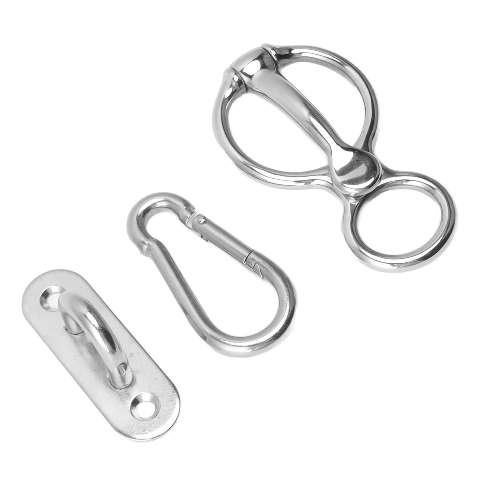 Pferde-Krawattenring, Pferdezubehör, Halbrunder Ring aus Edelstahl, Pferdetrainingsausrüstung, Sicheres Pferdezubehör Zum Zurückziehen