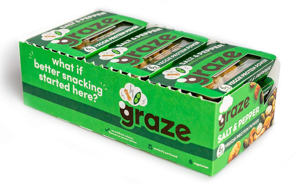 Buy Graze Sea Salt & Pepper Veggie Protein Vegan Savoury Healthy