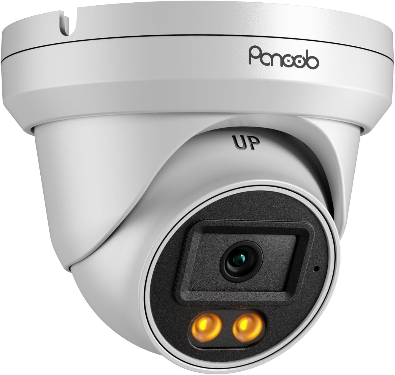 5MP PoE IP Dome Camera Outdoor, Wired Home Indoor Security Turret Camera, 2.8mm Lens 110° Wide Angle, Built-in Mic, AI Person Detection, Smart Color Night Vision, 24/7 Recording, PD93BA1-5MD