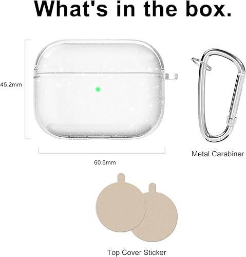 Miniatura 5 de Svanove Funda transparente para Airpods Pro, funda transparente para Airpods Pro de 1 generación, accesorios de silicona, funda de gel de goma suave