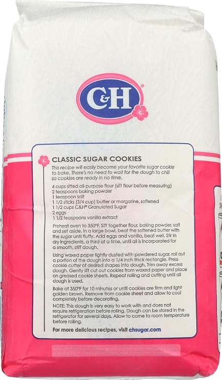 C&H Pure Cane, Granulated White Sugar, 4 lb