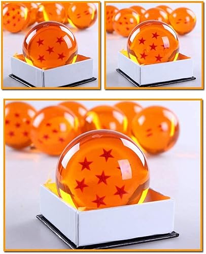 Miniatura 2 de Bolas de estrellas de cristal medianas coleccionables Dragon Ball (2.992 in de diámetro) (n.º 2), naranja
