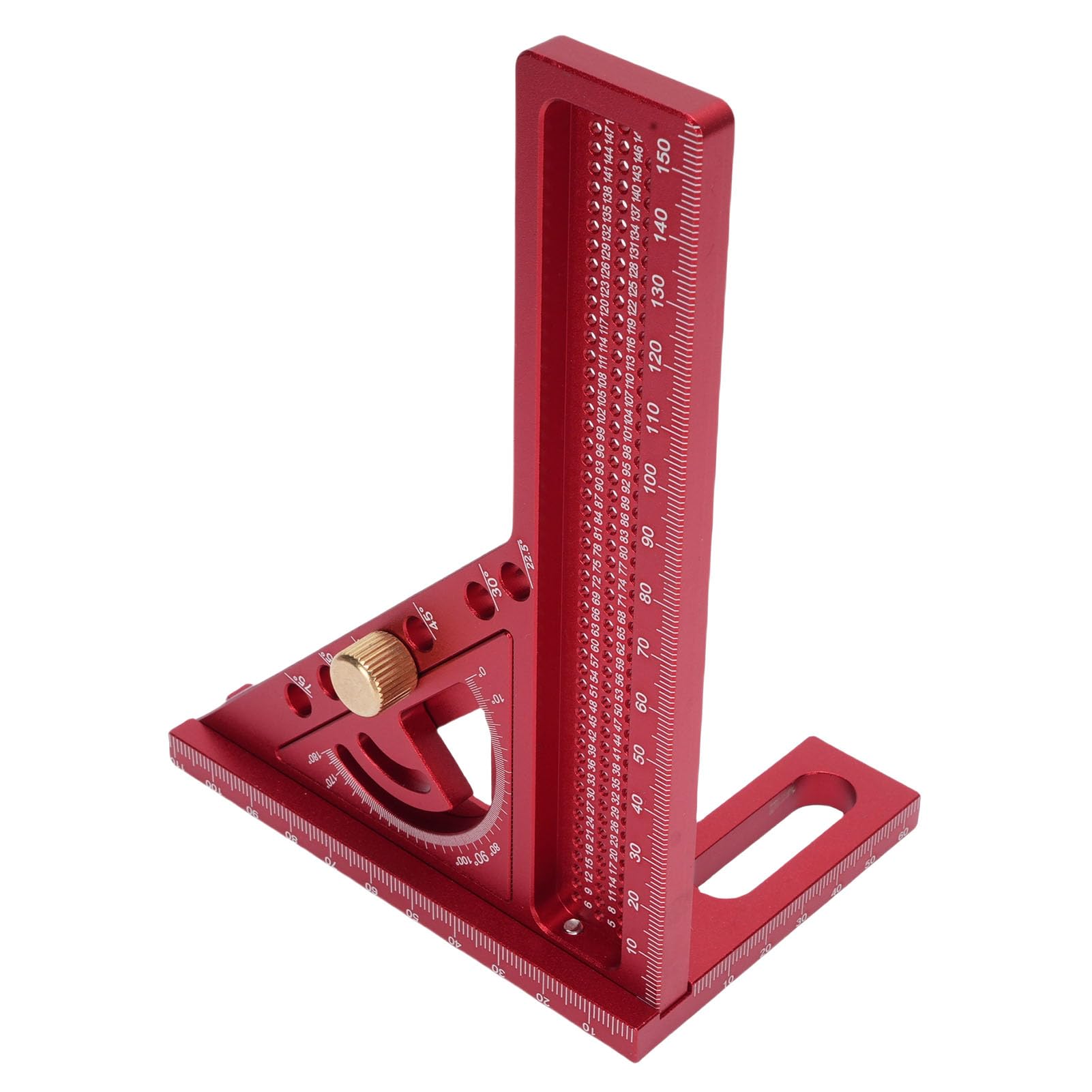 Righello di Misurazione Multiangolo 3D, Goniometro Quadrato Regolabile per la Lavorazione del Legno 0-180°, Righello Triangolare in Lega di Alluminio, Strumento di Layout Ad Alta Precisione