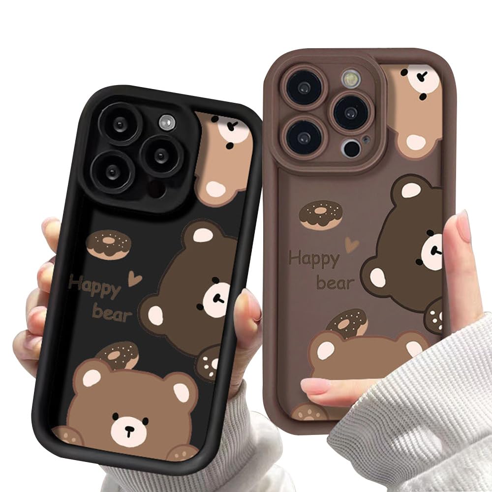 Amazon.co.jp: LUCKCOF ケース For iPhone 13 可愛い熊 韓国 動物柄