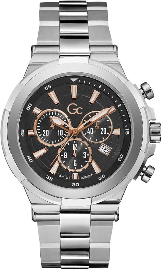 Gc Guess Collection Y23002G2MF Gc Structura Heren horloge 44 mm :  Amazon.co.uk: Watches