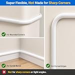 Cord Hider,39 inch/1 Compteurs Câble Hider Raceway Kit pour 1 Câble,Matériel de silicone flexible Cacher le mur TV Powers Cords in Home Office, W0.59 H0.39in White