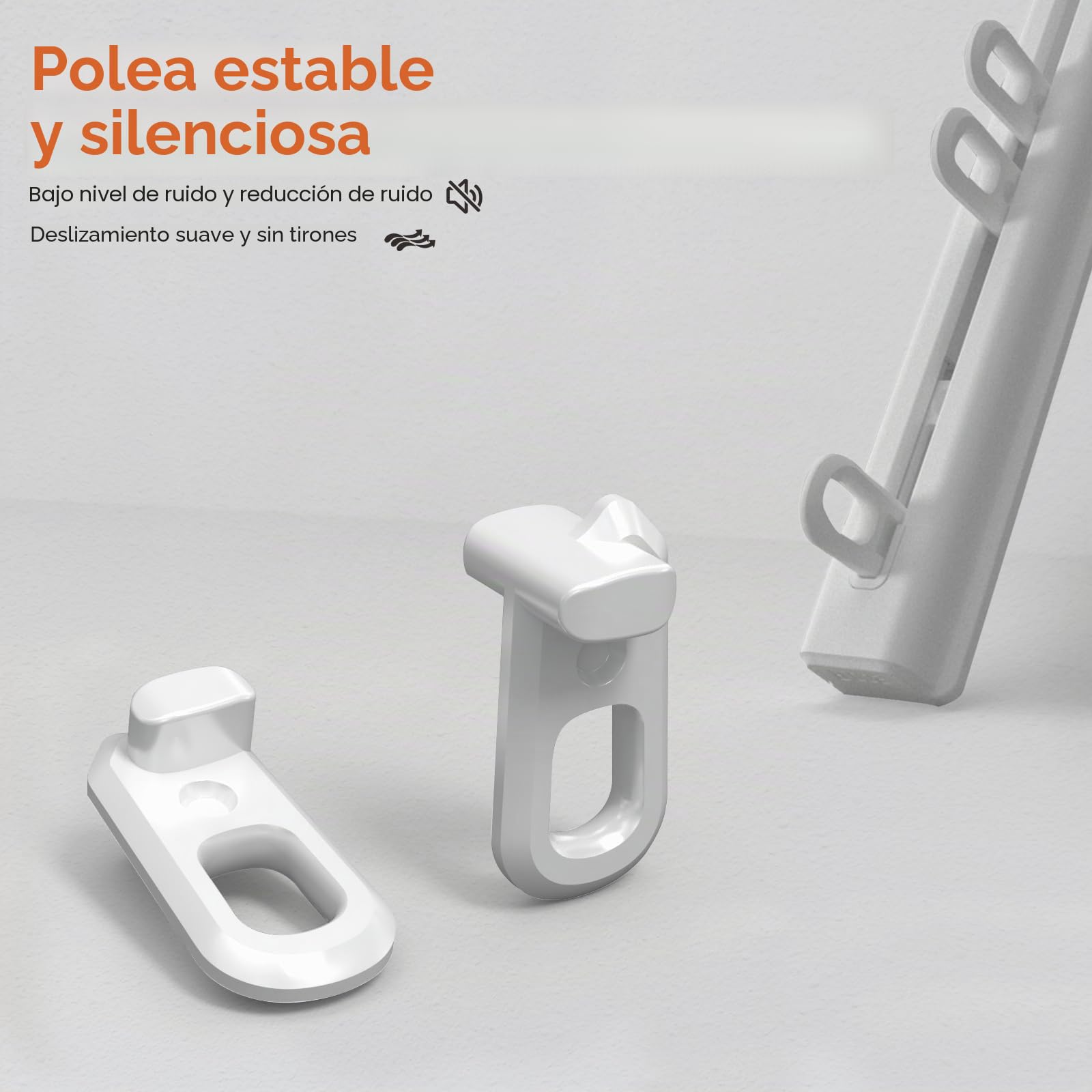 Sekey Barra de cortina extensible, riel de cortina de 1 vía, de aluminio, telescópico, barra de cortina ajustable, 110-210 cm