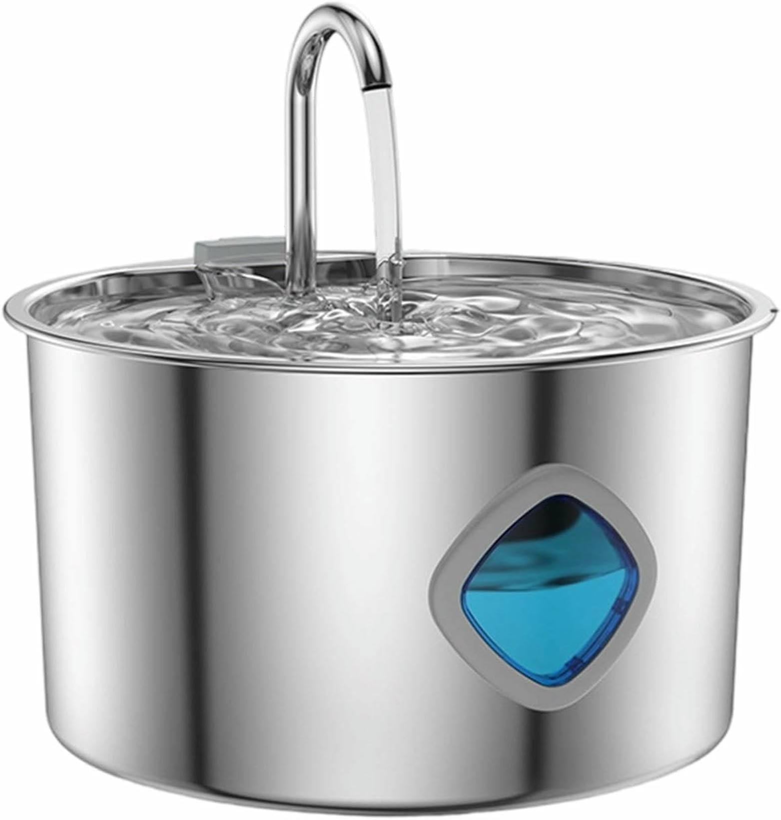 Fuente De Agua De Gato, Dispensador Automático De Bebida De Acero Inoxidable, Alimentador De Hidratación De Pet, 21x20 Cm para Gatos Gatos Pequeños Cachorros De Perros Pequeños