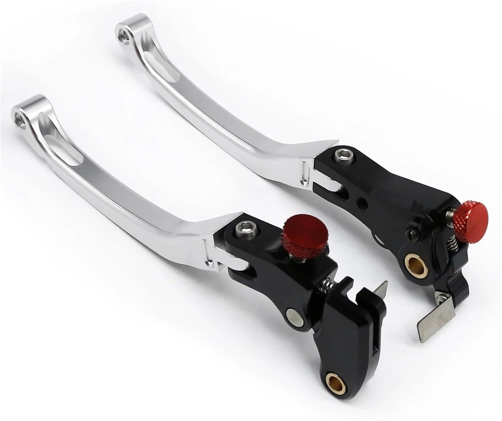 Leviers de frein RS660 en aluminium CNC argenté haute précision