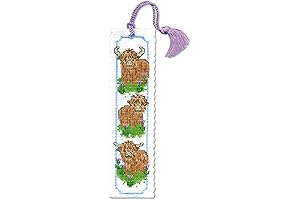 Wee Hieland Coos Cross Stitch Bookmark Kits