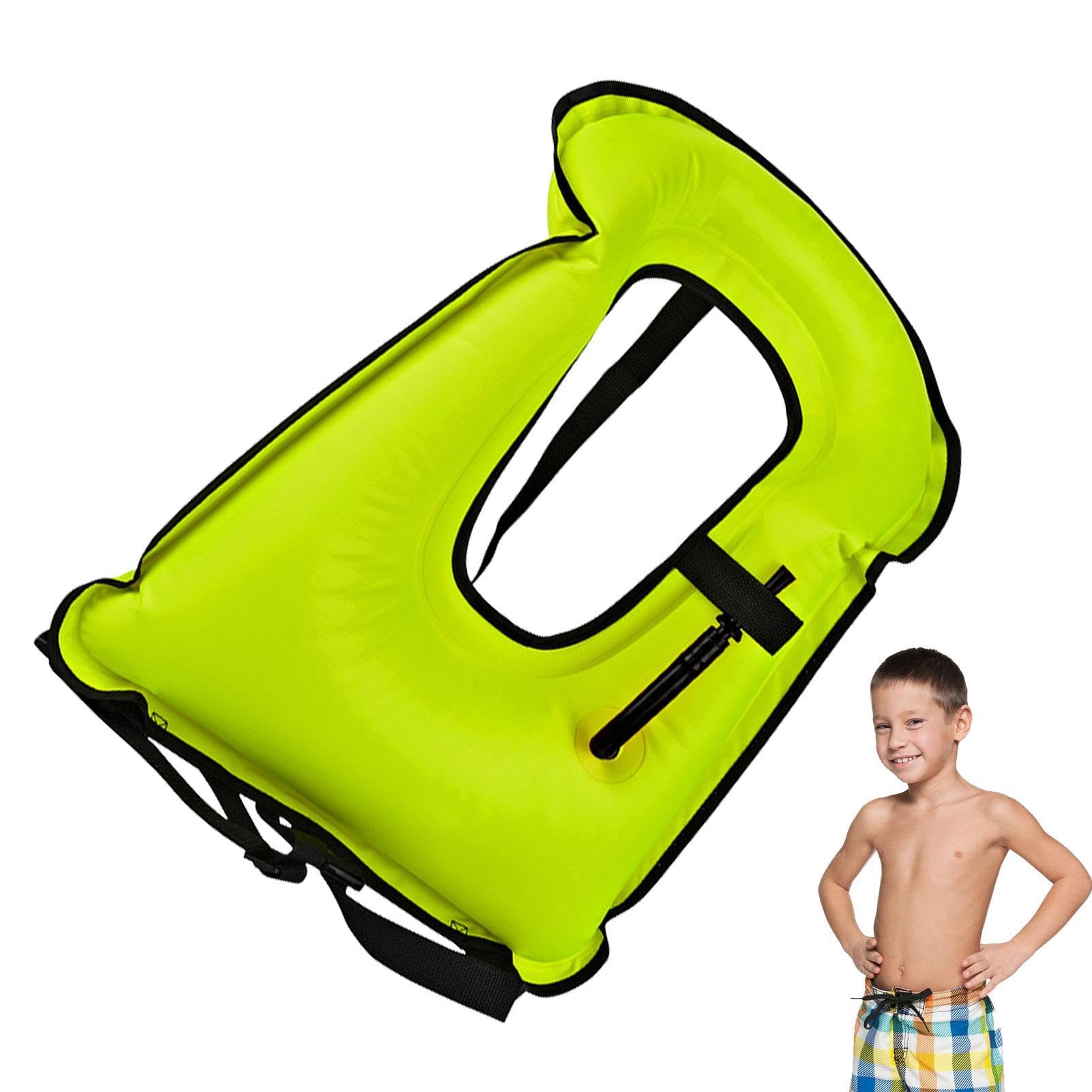 Generico Snorkeling Vest - Inflatable Vest | Life Vests Snorkel Adult for Snorkeling And Swimming Beginners, Load up to 220 Pound, Flotation Jacket, Buoyancy Aid for Diving