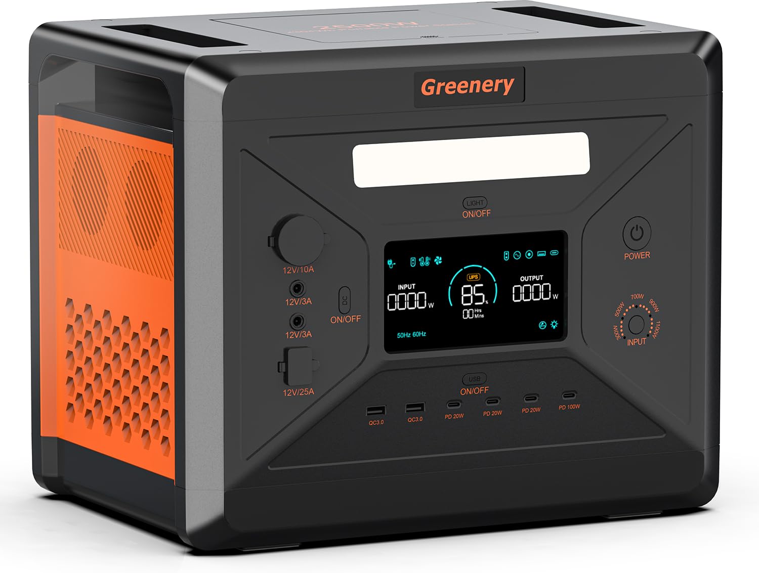 Amazon.co.jp: Greenery G2500 New リン酸鉄 ポータブル電源 大容量 