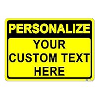 Vista 11 de Custom Metal Personalized Sign Outdoor, Customize with Image Text, Custom Sign for Office, Gate, Home, Parking, Delivery, Pool, Reflective &