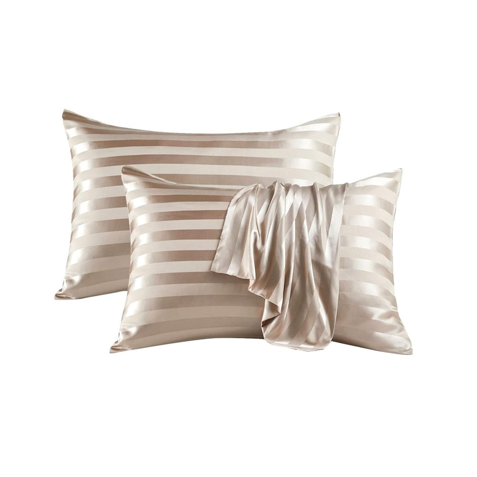 Taie d'oreiller en soie contre plis du visage housse satin lit Queen