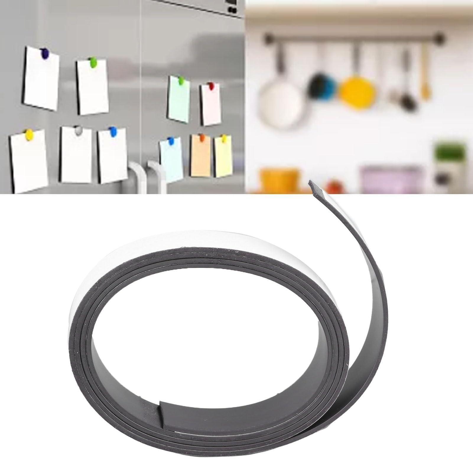 Magnetbandrolle, selbstklebender Magnetstreifen, weich, flexibel, leicht zu schneiden, DIY-Handwerk, 10 m langer Gummimagnet für Zuhause, Büro, Schule, Projekte, Kunsthandwerk,