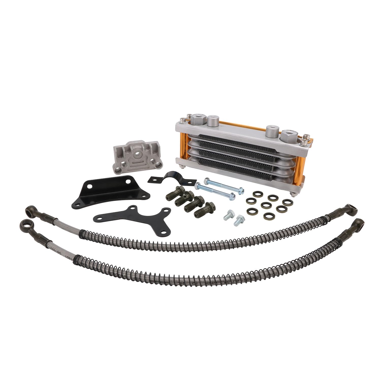 Kit universale di raffreddamento del radiatore dell'olio per moto, per CRF XR KLX 50 70 90 110 125 140cc SSR Taotao Coolster Kayo Apollo Dirt Pit Bike ATV oro
