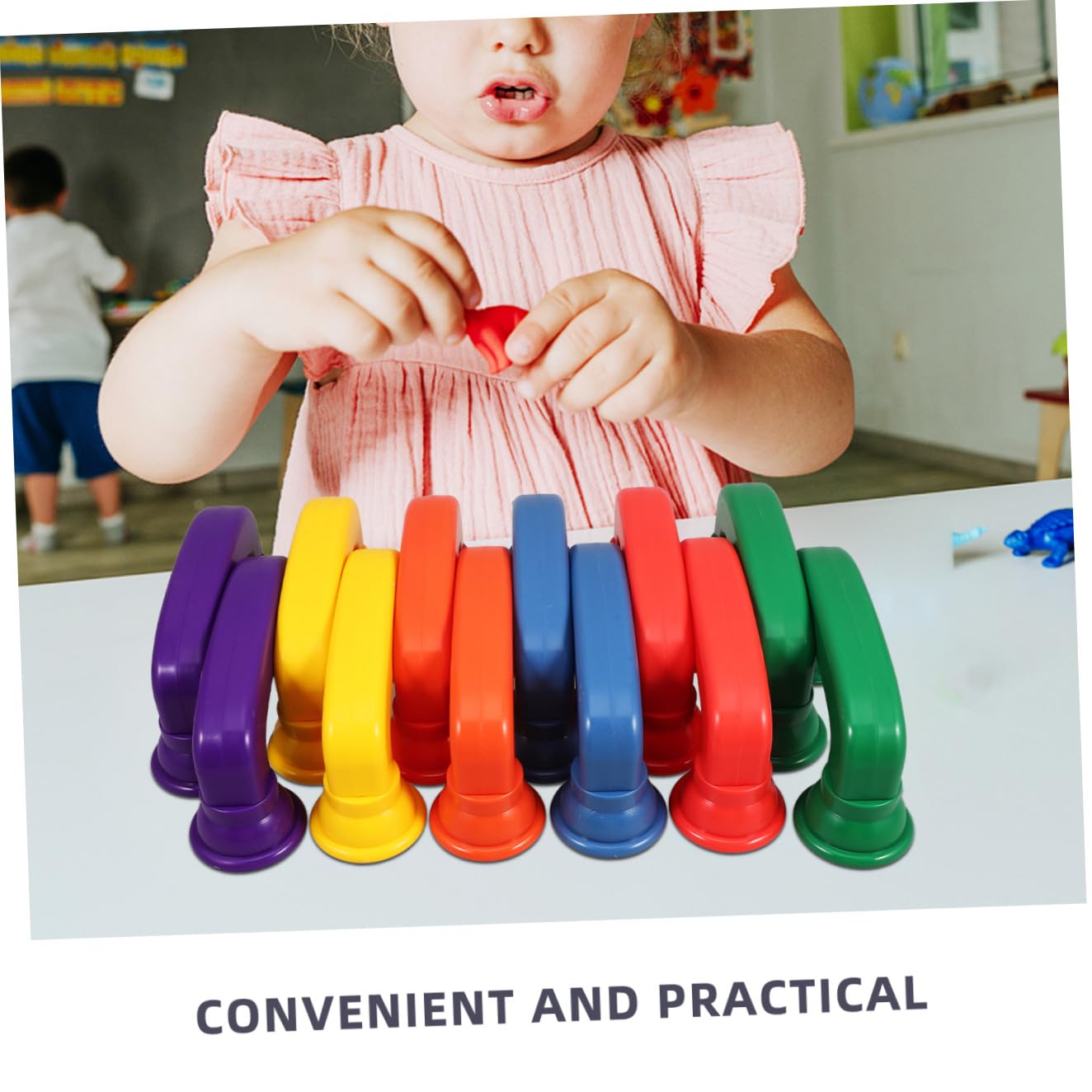 Teléfono Susurrante de Juguete para Niños, 12 Piezas de Plástico Abs Bordes Suaves y Colores Brillantes para Juego Educativo y Divertido