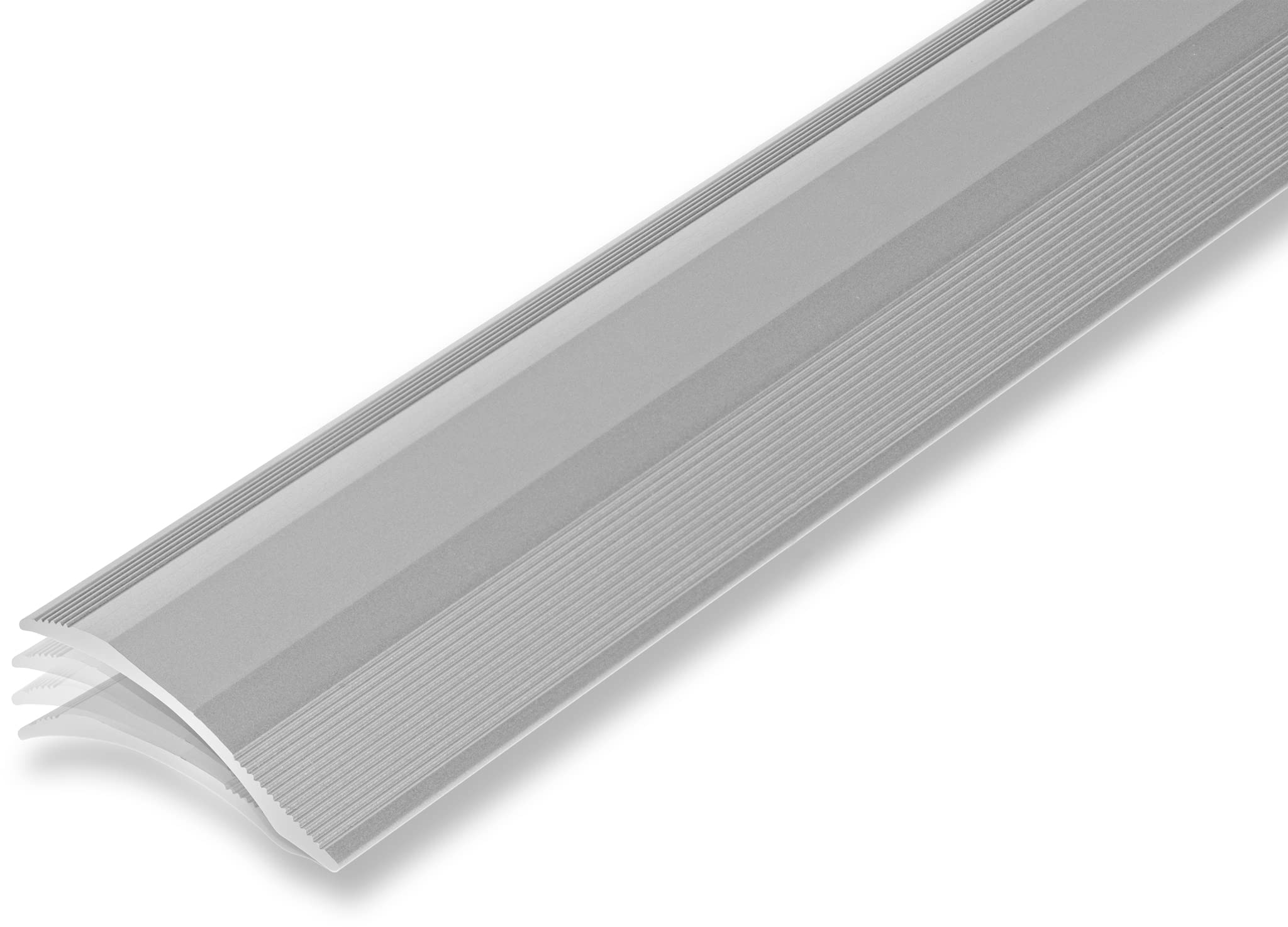 NALine® Übergangsprofil Höhenausgleichsprofil 45 x 900 mm silberfarben selbstklebend Nahtdeckprofil Dehnungsfugenprofil Abdeckleiste Anpassungsprofil Höhenausgleich 2-20 mm