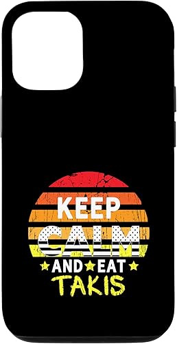 Funda para iPhone 13 Retro Grunge Keep Calm And Eat Takis Foodies Design 2024