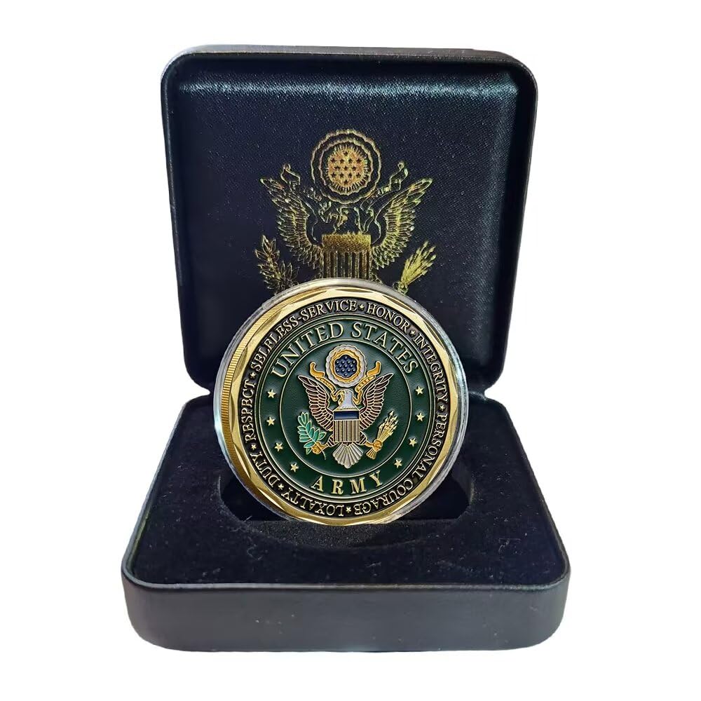 Pièce de monnaie de défi militaire militaire de l'armée américaine pour cadeau militaire de l'armée
