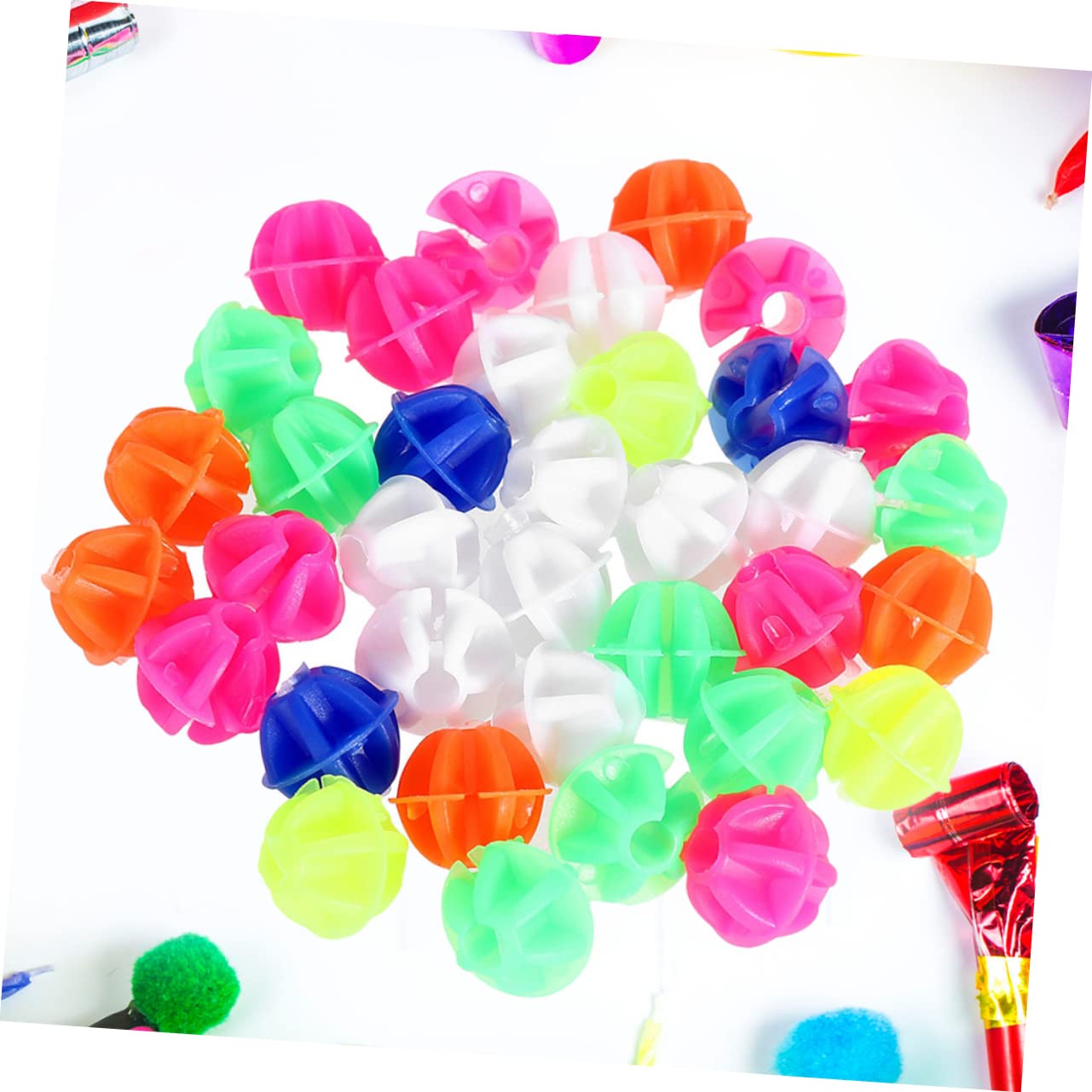 Abaodam 108Pcs Beads Plastic Clip Decorations for Bikes Easy Clip Design Compatible with All Standard Bike Spokes Mix Color