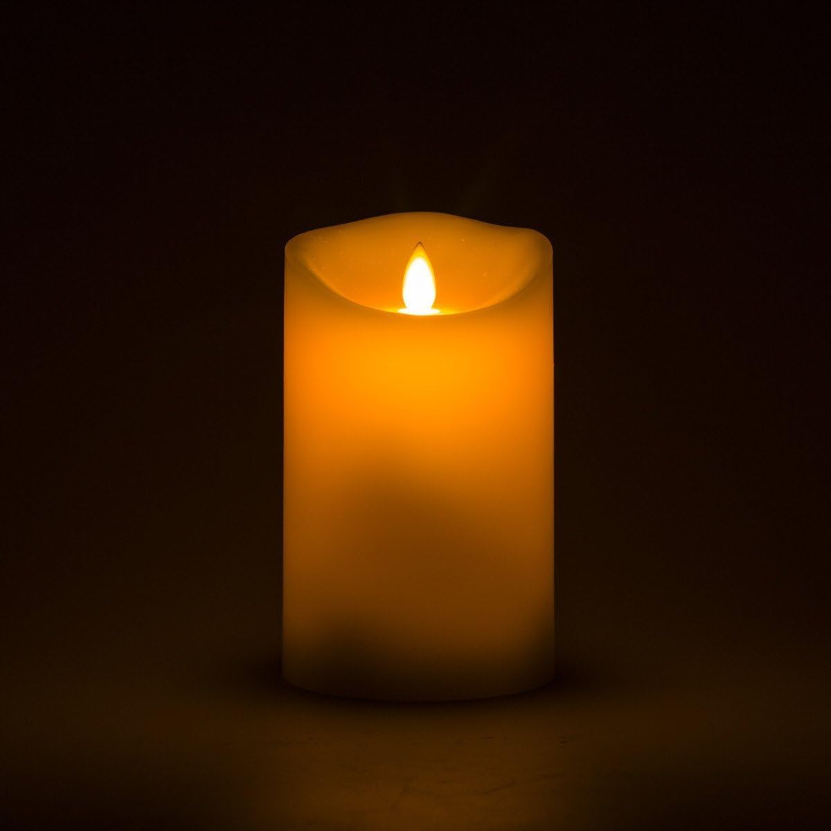 Flameless Candles 5" Dancing Flame Real Wax LED Candles 2C Batteries 2 4 6 8 Hours Timer Function and 10key Remote Control