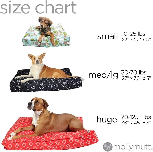 Molly Mutt DD72R Indoor/Outdoor Dog Duvet Cover - Gorgeous Beasts - Measures 36"X 5 Inch Round - 100% Cotton Canvas - Durable - Breathable - Sustainable - Machine Washable Dog Bed Cover thumb #2