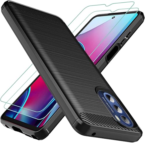 Osophter Funda para Moto G Stylus 5G 2022 con protector de pantalla y absorción de golpes flexible de goma TPU protectora para Motorola Moto G