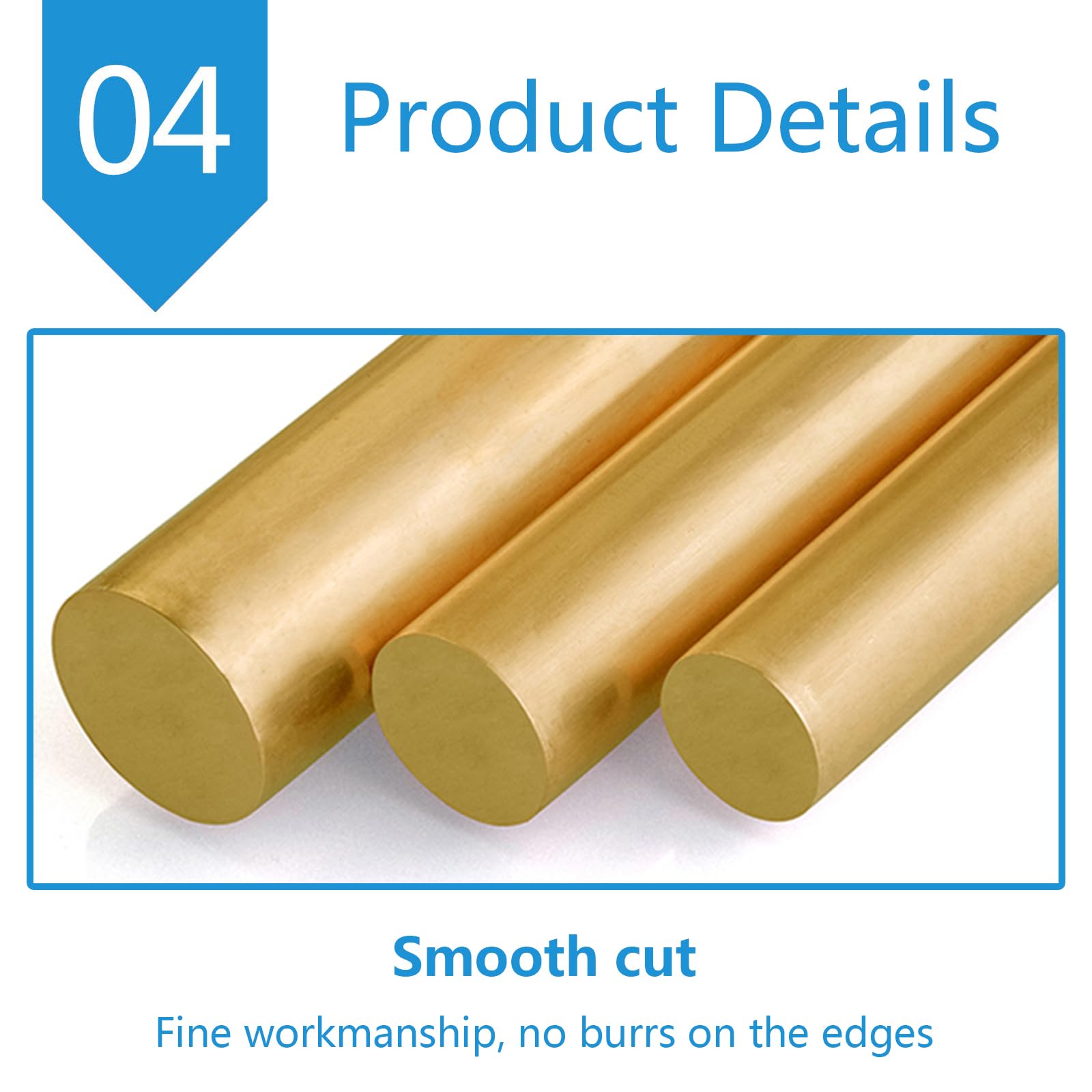 Barra Di Ottone Hardware Solid Round Bars H59 Materiale per Utensili Hardware, 10 cm Di Lunghezza, Diametro 35-50 Mm/Diameter:38Mm