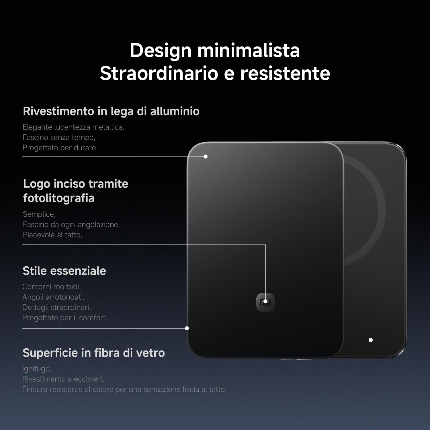 Xiaomi UltraThin Powerbank MagSafe, Ultra Sottile 6 mm, Batteria Esterna da 5000 mAh, Ricarica Rapida fino a 15W, Caricatore Portatile, Design Ergonomico, Compatibile con iPhone e Android