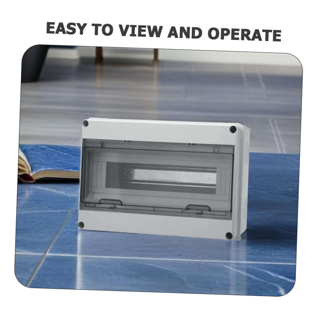 jojofuny Boîte de Distribution Électrique Extérieure et Facile à Utiliser Étanche Ip65 en Plastique Blanc 15 Circuits, Résistante aux Intempéries pour Installation Domestique