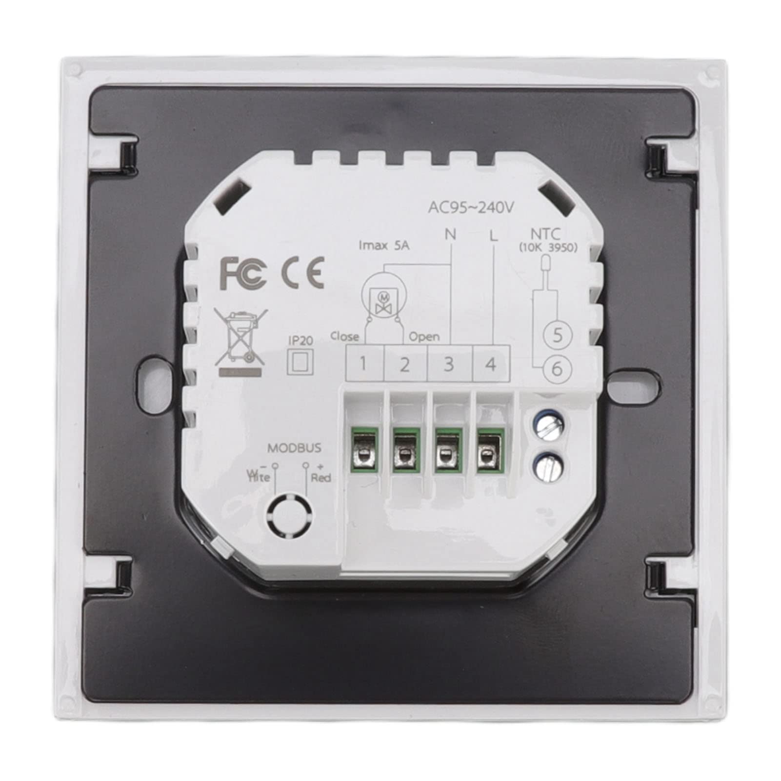 Termostato Inteligente WiFi Aplicación de teléfono programable Control de Voz Controlador de Temperatura de Calentamiento de Agua con Pantalla LCD AC Blanco