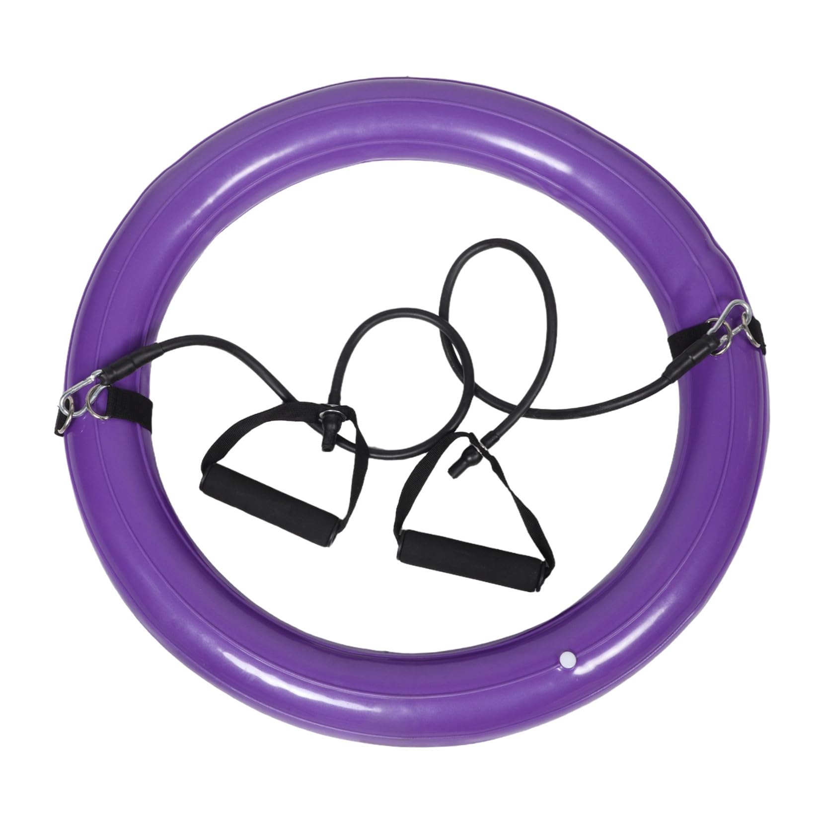 TOYANDONA Base per Palla Yoga 60cm in PVC, Anello Stabile Anti-Scivolo | Impugnatura Integrata, Struttura Ispessita Anti-burst, Tonalità Porpora per Home Gym e Pratica Domestica