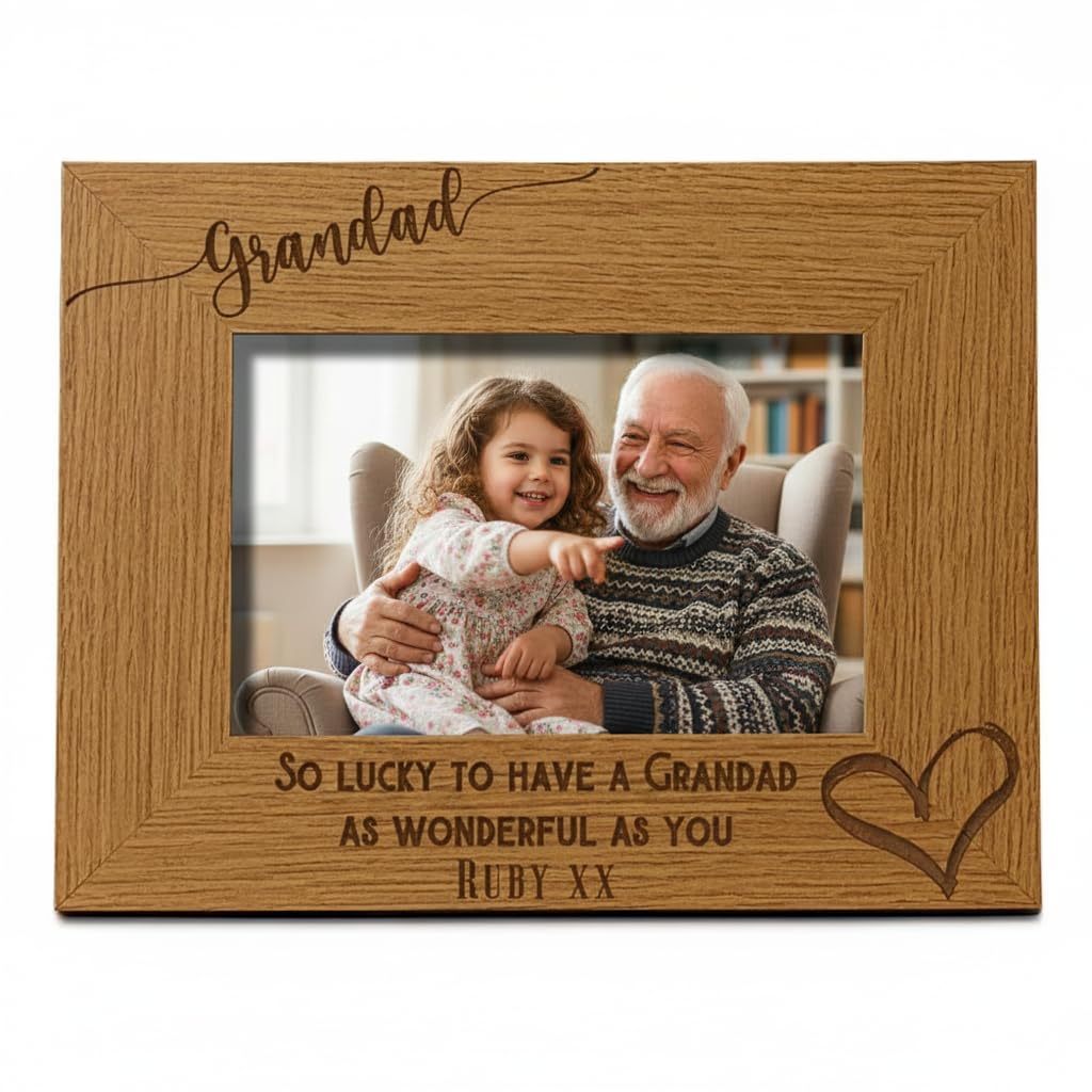 Ukgiftstoreonline Personalised Grandad As Wonderful As You Photo Frame Gift Fw582 (8 X 10 Inch)