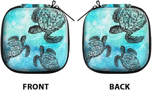 Vista 2 de WIRESTER Funda inalámbrica portátil para auriculares, bolsa de almacenamiento de auriculares, soporte para auriculares con mosquetón negro