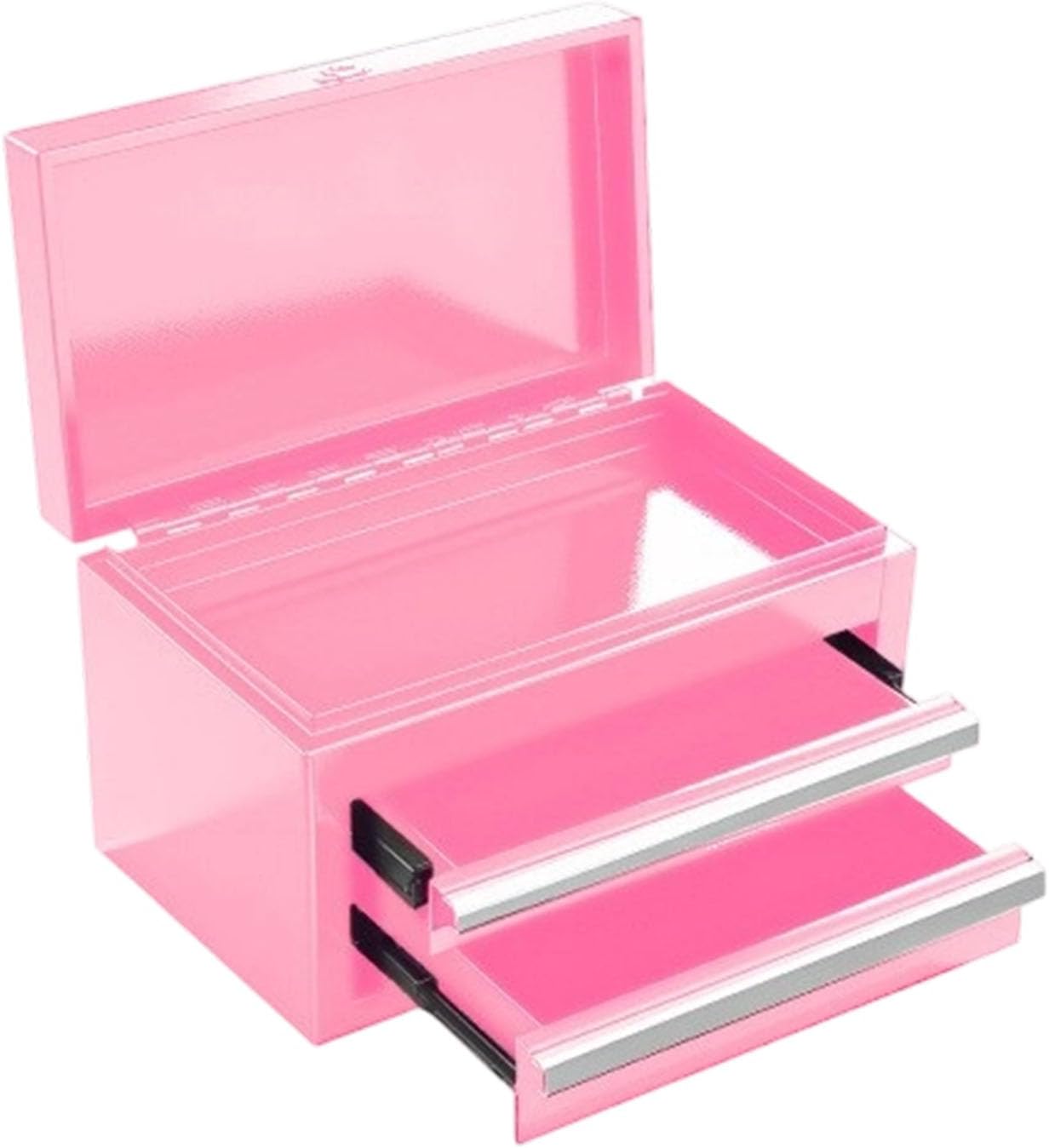 Compact Metal Toolbox Organizer with 2 Drawers, A