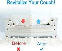 Vista 2 de 3 soportes de asiento de muebles de 20 x 20 pulgadas, espuma de alta densidad para sofá, sofá biplaza, silla, mar caído