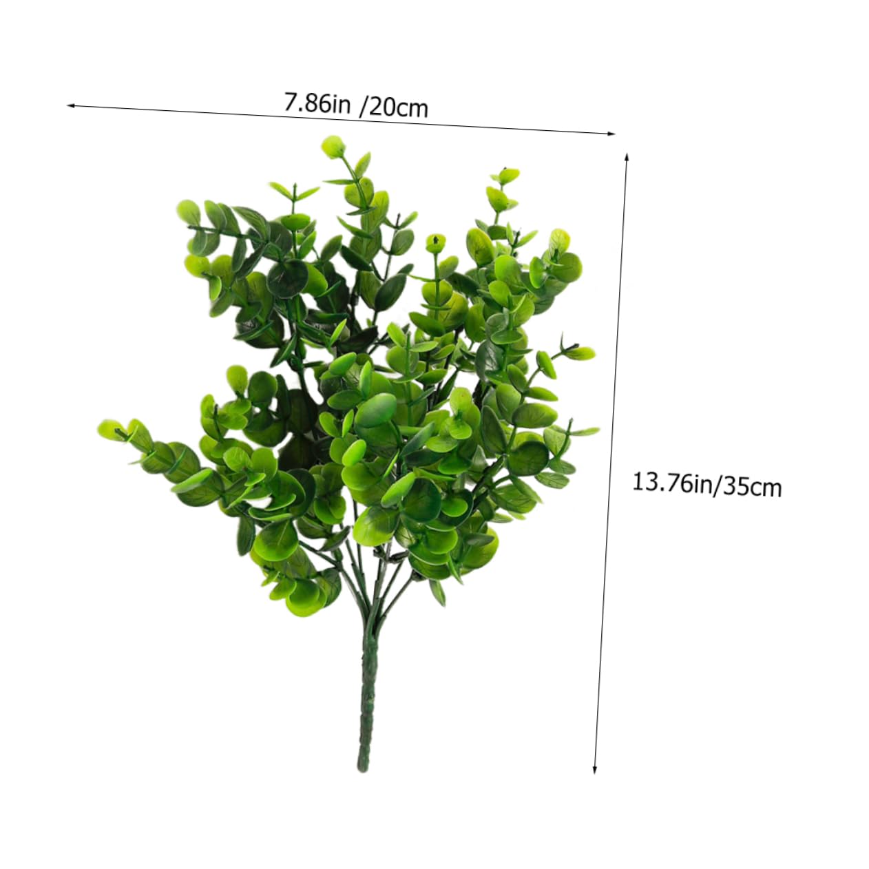 MAGICLULU 3 Set Pianta Verde Eucaliptus Di Grandi Dimensioni Piante Piccolo Pianta Decorativa Artificiale Finti Steli Di Eucalipto Rami Finti Plastica Green 3 Pezzi*3