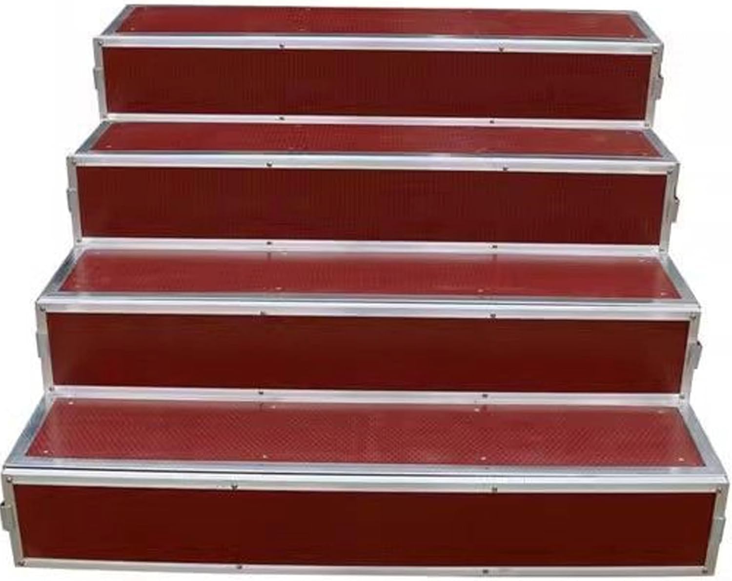 Portable Choral Risers with Anti-Slip Surface, Multi-Layer Plywood Stage Steps for Performances, Parties & Events - 120x120x80cm (47x47x31in)