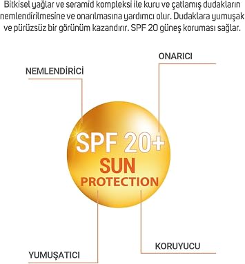 SPF 20 Onarıcı Dudak Balsamı 20 ml