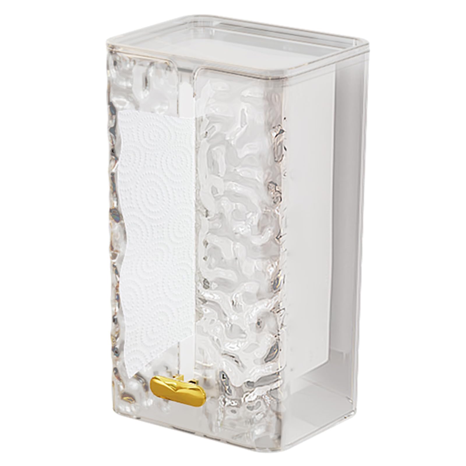 Jazuaiao Glaciers Tissue Cover Box Storage Tray Holder Facial Paper Organizer for Kitchen Bathroom Vanity Countertops Box Cases