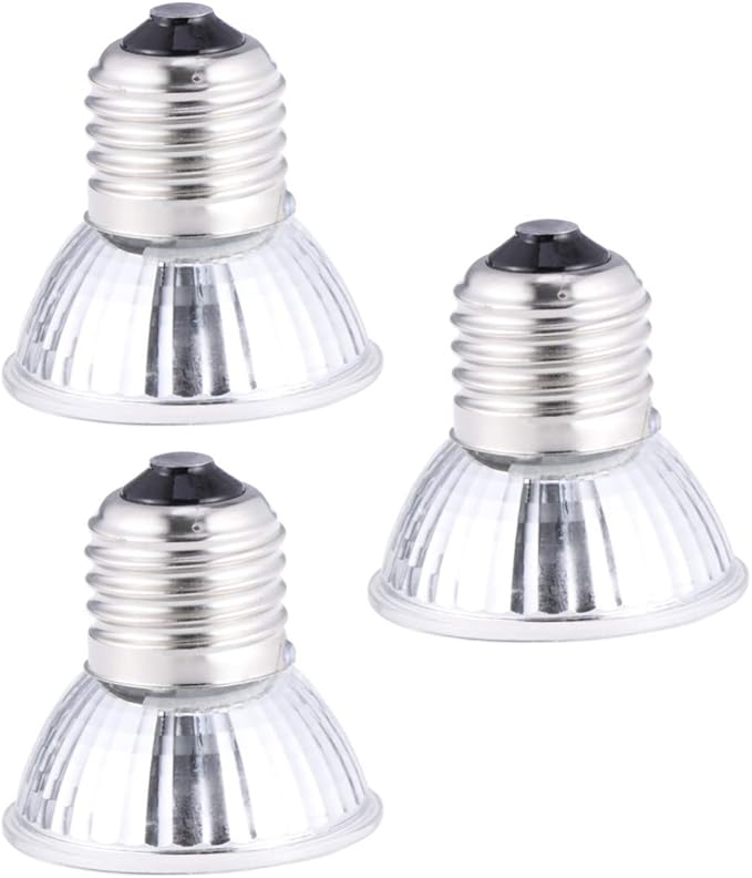 POPETPOP 3pcs/pack UV Heating Lamp Reptile Sun Light Bulb Basking Lamp